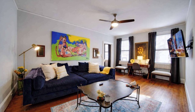 Bright 1BR Historic Elizabeth Apartment | King Bed | Ground Floor Ease