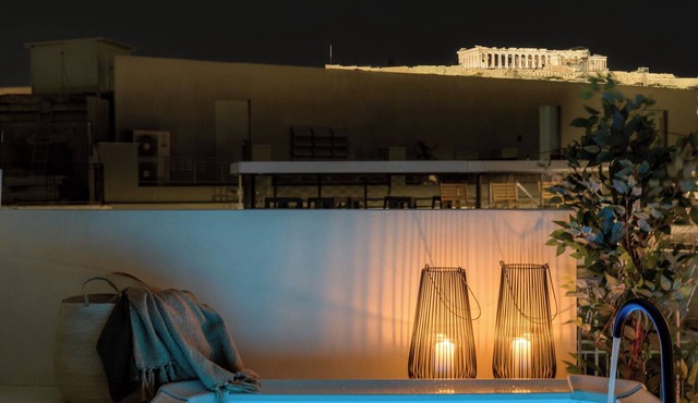 Bright Acropolis Loft Plunge Pool