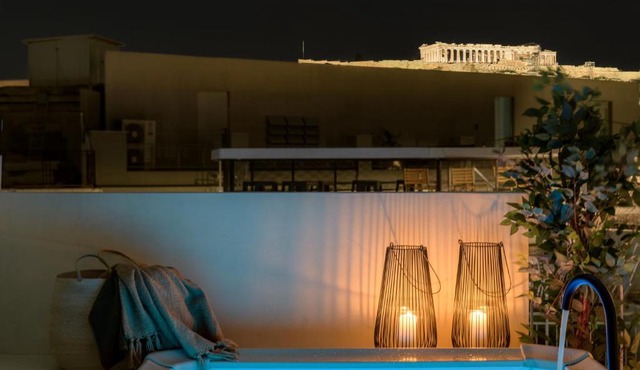 Bright Acropolis Loft Plunge Pool