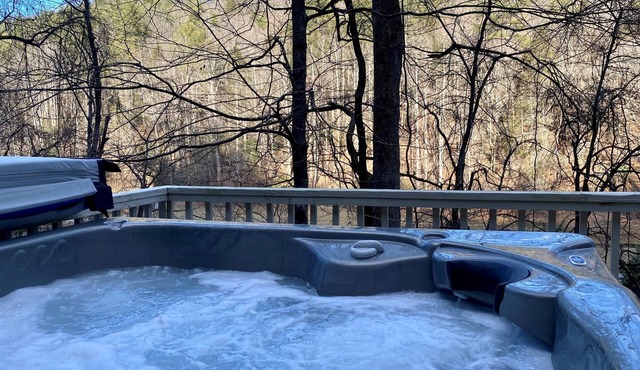 Bright and Airy Mountain Cabin, Hot tub, Pet Friendly, WiFi, Fireplace
