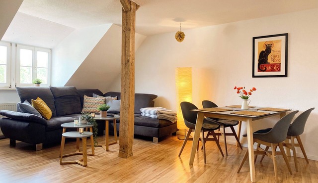 Bright and central apartment with 2 bedrooms, 100 m² living space