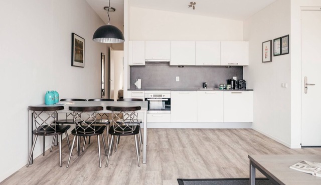 Bright and modern two bedroom apartment with canal view.