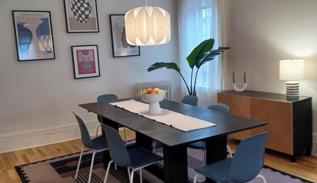 Bright and spacious South End 1-bedroom furnished apartment