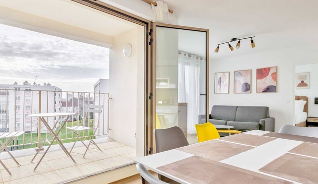 Bright apt with balcony -6P-Proche Disney/Paris