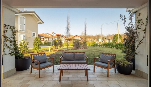 Bright Contemporary Villa with Private Garden next to Bogogno Golf Club