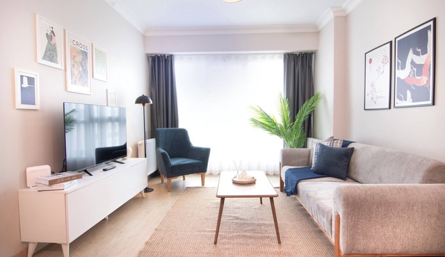 Bright & Cozy 1Bdr near Biz Cevahir Haliç Mall