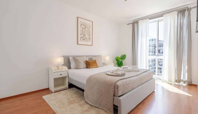 Bright Flat with Balcony & Garage by HostWise