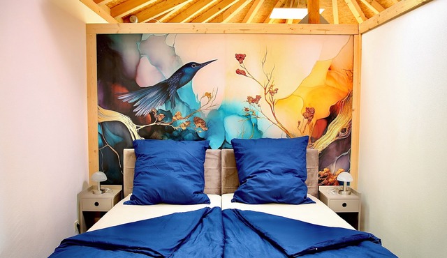 Bright, lovingly decorated vacation apartment on the outskirts of the village. Pet friendly!