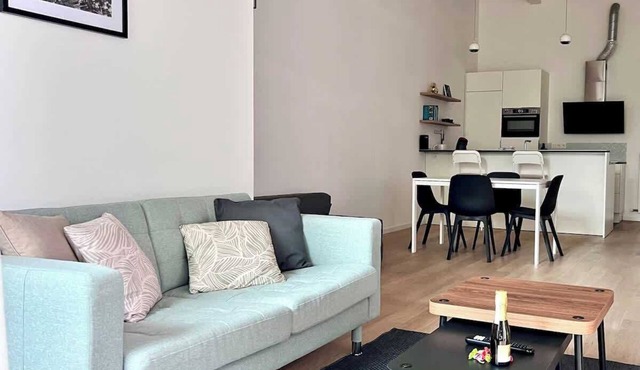Bright ModernLoft in Central Brussels for 4