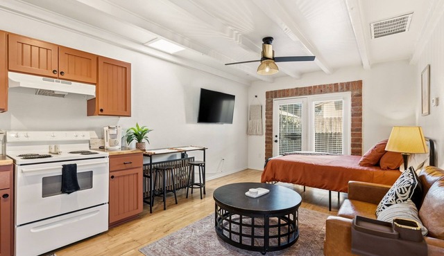 Bright Private Studio with Great Outdoor Space - Walk to UofA - No Cleaning Fee