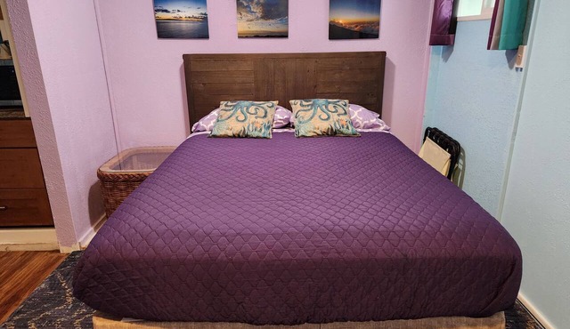 Budget Downtown Studio-H w/Queen Bed, Micro-Kitchen AC, WIFI & 4 free Streamers