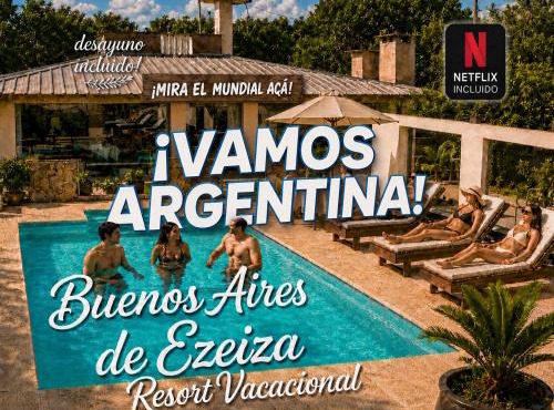 Buenos Aires de Ezeiza - Resort Vacacional - Amenities Premium en zonas a compartir - 3 Departamentos full - Desayuno, Netflix y Disney incluidos - Otra forma de Vacacionar