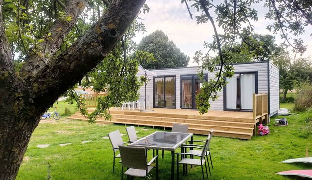 Bungalow DUO LODGE - swimming pool, peace and Normandy nature