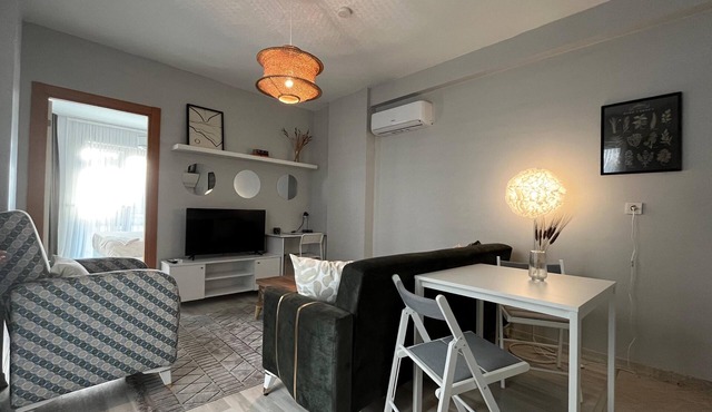 C-Charming 1-bedroom apartment with WiFi and AC in vibrant Istanbul
