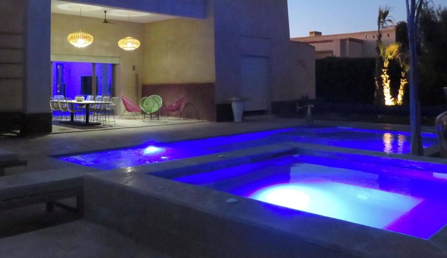 Charming villa with pool and spa, rooftop bar with Atlas view - 3 Suites