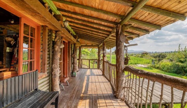 Cabaña La Ponderosa para 2 personas,15 minutos de Villa De Leyva en auto