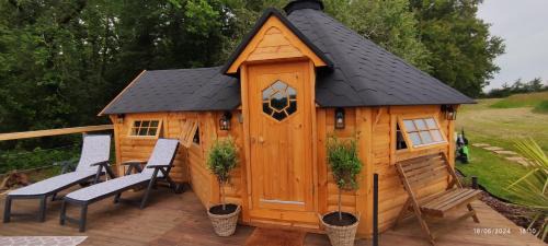 Cabane romantique avec Spa privé près de Saint-Émilion