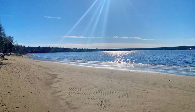 Cabin on the beach.