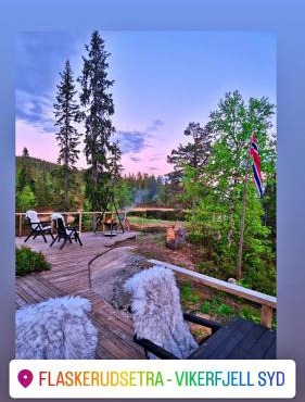 Cabin with large terrace