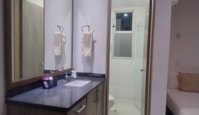 Cabin with private jacuzzi, in Condominio la Marina with private beach and swimming pool.