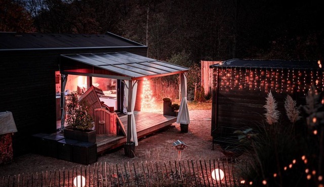 Cabinwesterwald - Ferienhaus, Dusche, Waldblick