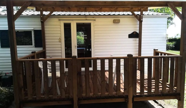 Camping de la Belle Etoile * - Mobile home Cottage comfort 2 bedrooms covered terrace 3 people