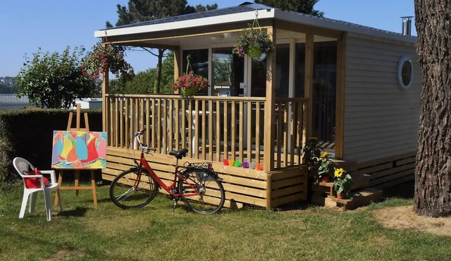 Campsite LE PANORAMIC * - MOBILE HOME PANORAMA 25 M2 with covered terrace 4 people