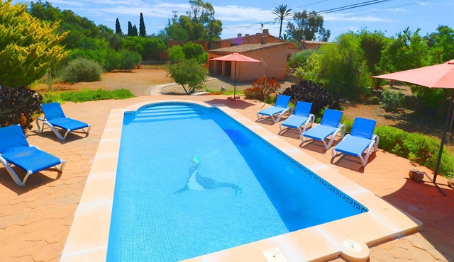 Can Cova 413 rustic finca with private pool, terrace, air conditioning and WiFi