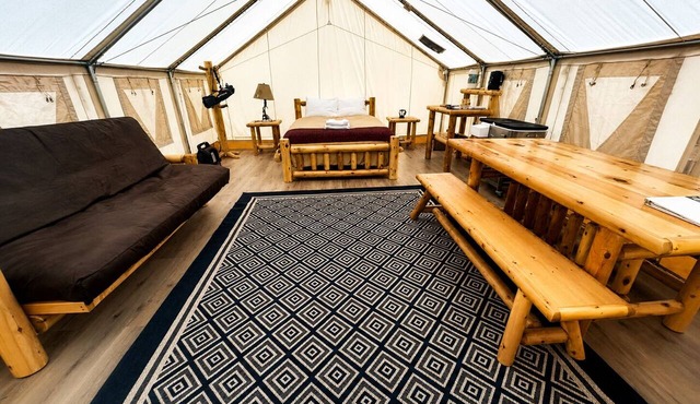 Canvas Glamping Tent -Sleeps 3