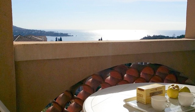 Cap Esterel "Sport Nature", T2 FULL SEA VIEW, 5 p , Swimming pool and Parking