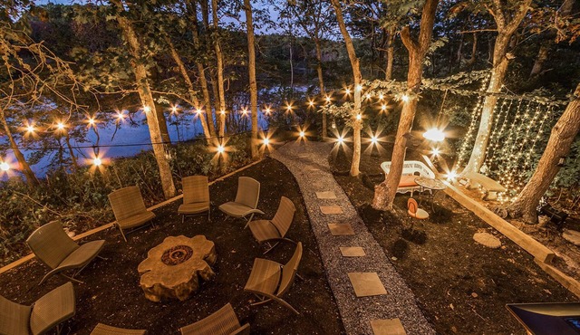 Cape Cod Villa pond front vacation home, retreat, spa, venue, film location