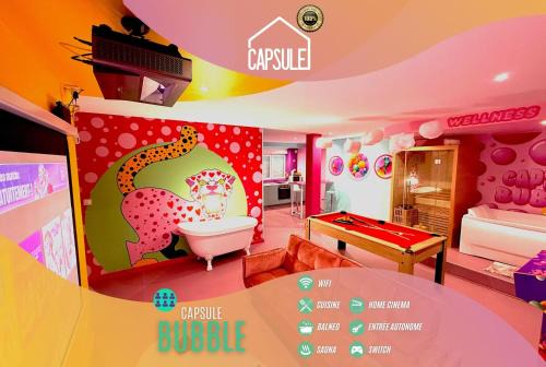 Capsule Bubble Jacuzzi Sauna Switch 2