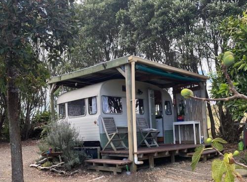 Caravan In The Orchard