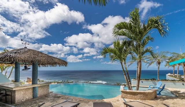 Caribbean home with panoramic ocean views and infinity pool