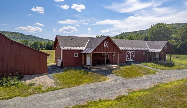 Carriage House Barn with Sweeping Farm Views