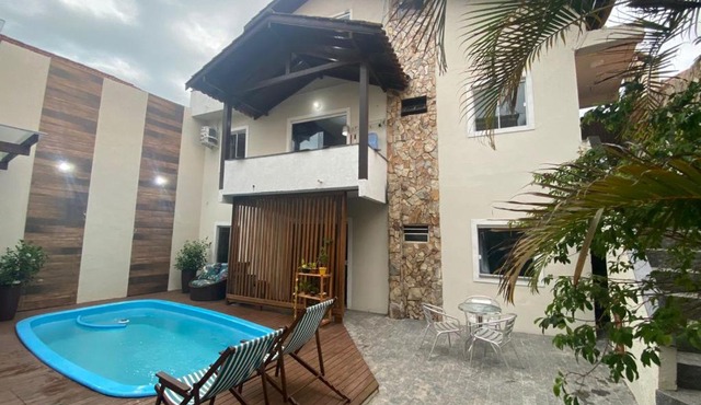 Casa com piscina para 8 pessoas 300m do mar 0129