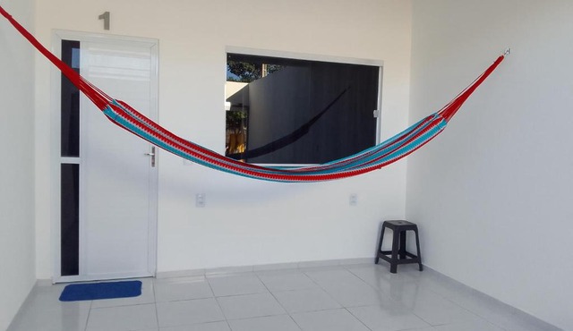 Casa do Bruno - Apartamento terreo - 1 - Terra - Quarto e sala com cozinha americana na praia do preá-CE