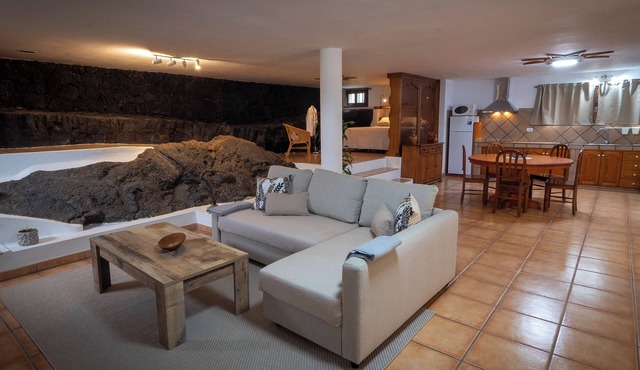 Casa Ico Lanzarote. House on volcanic lava flow in a natural space.