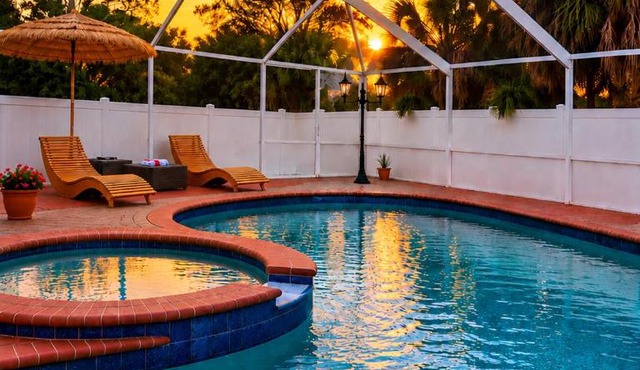 Casa Kampa, con 3 bedrooms and 3 bathrooms, offers a heated swimming pool and a heated spa at no extra cost