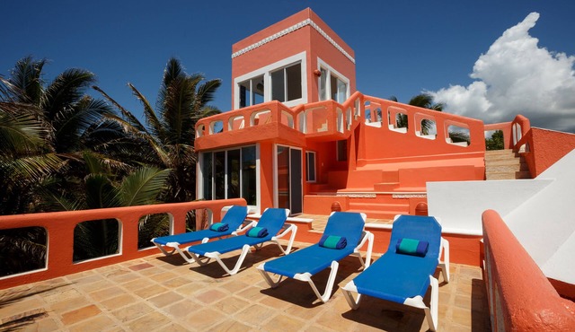Casa Luna amazing Ocean Front House in Akumal Riviera Maya Mexico