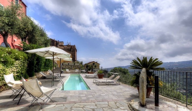 Casa Pisani in a building with garden and swimming pool