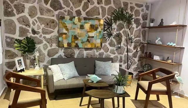 Casita de Teja. Marvelous house, 2 bedrooms with AC in Bosques de Campeche.