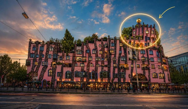 Castelletto - Das Schloss auf dem Dach der Grünen Zitadelle von Hundertwasser
