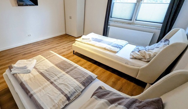 Central apartment for 4 people with parking & washing machine
