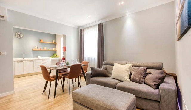 Central Msida Apartment | Workspace, Wi-Fi & A/C