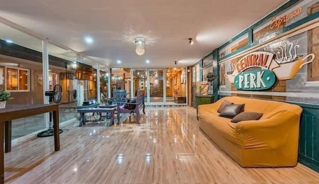 Central Perk inspired pool villa