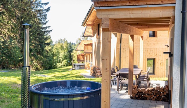 Chalet Arber in St.Englmar with its own HotTube
