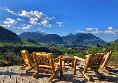 Chalet authentique avec magnifique vue