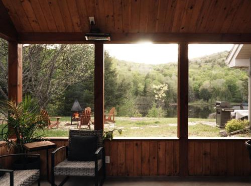 Chalet rustique, Lac paisible, Canot, Famille