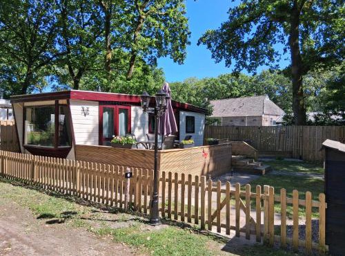 Chalet Vuurvos - sfeervol chalet met omheinde tuin, midden in de bossen van Drenthe
